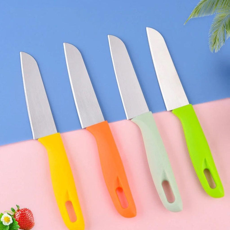 Kit 10 Facas Coloridos de Cozinha Aço Inoxidável - tanamão
