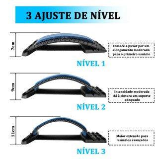 Suporte para Lombar e Alongador para Alívio de Dores da Coluna - tanamão