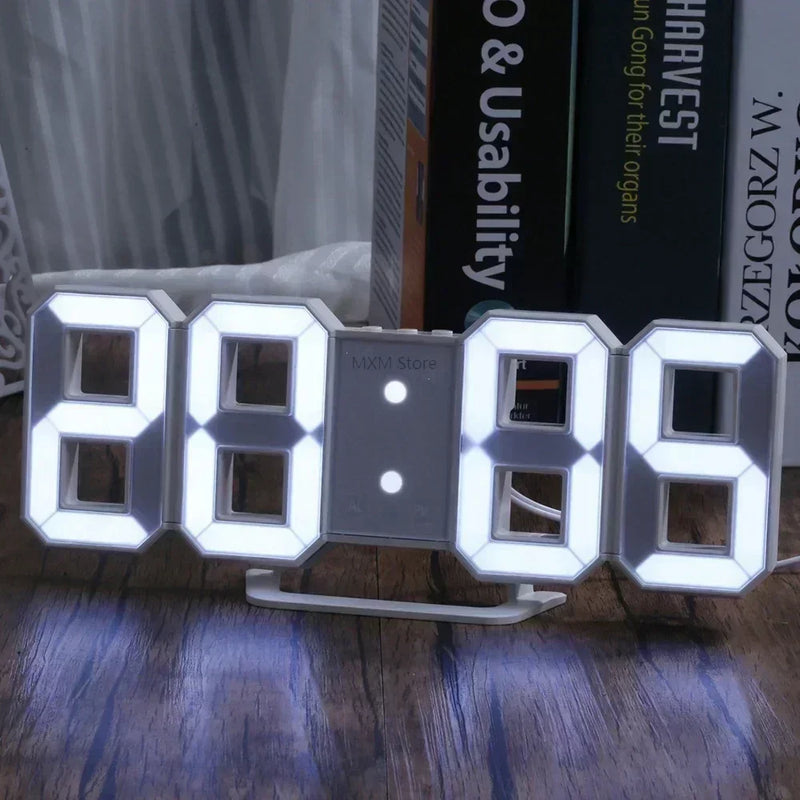 Relógio Digital LED 3D - tanamão