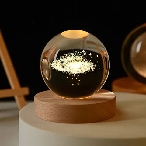 Luminária Espacial Cristal  3D - tanamão