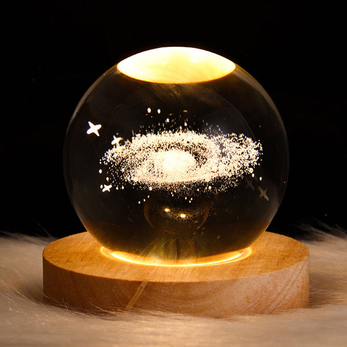 Luminária Espacial Cristal  3D - tanamão
