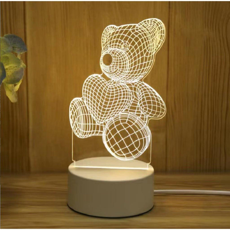 Luminária de Mesa de LED 3D - tanamão