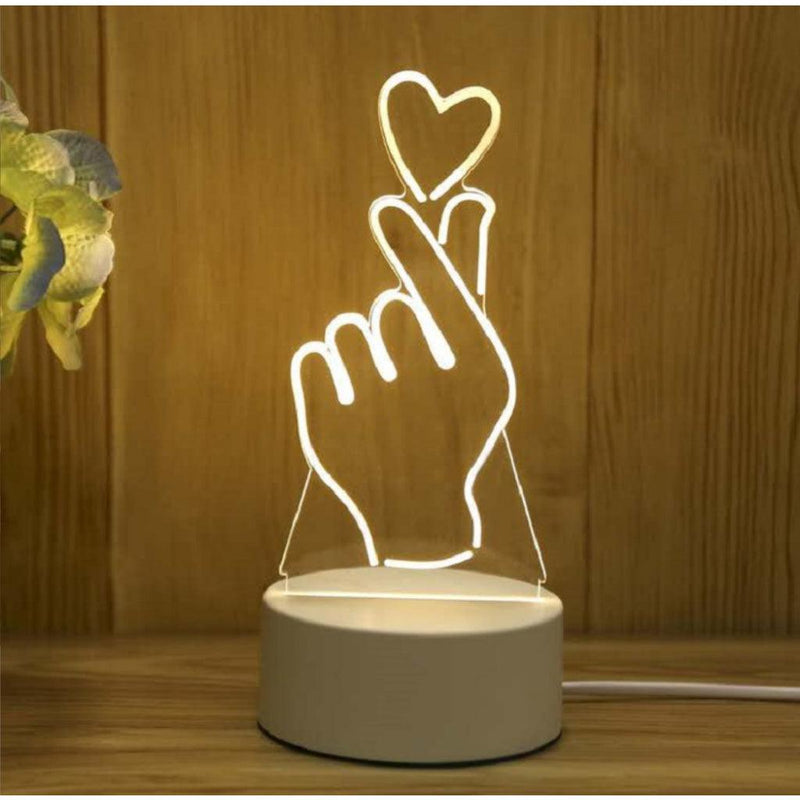 Luminária de Mesa de LED 3D - tanamão