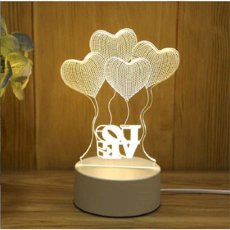 Luminária de Mesa de LED 3D - tanamão
