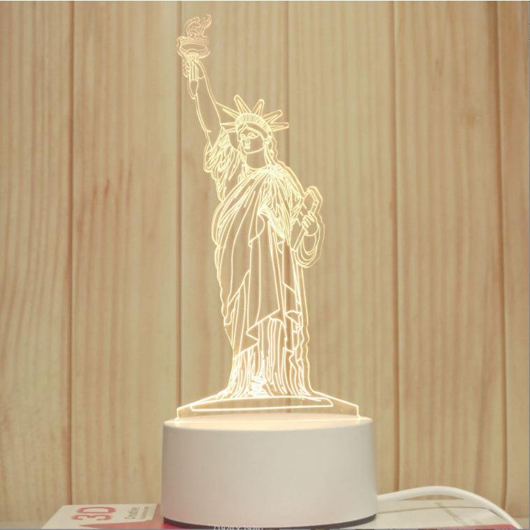 Luminária de Mesa de LED 3D - tanamão