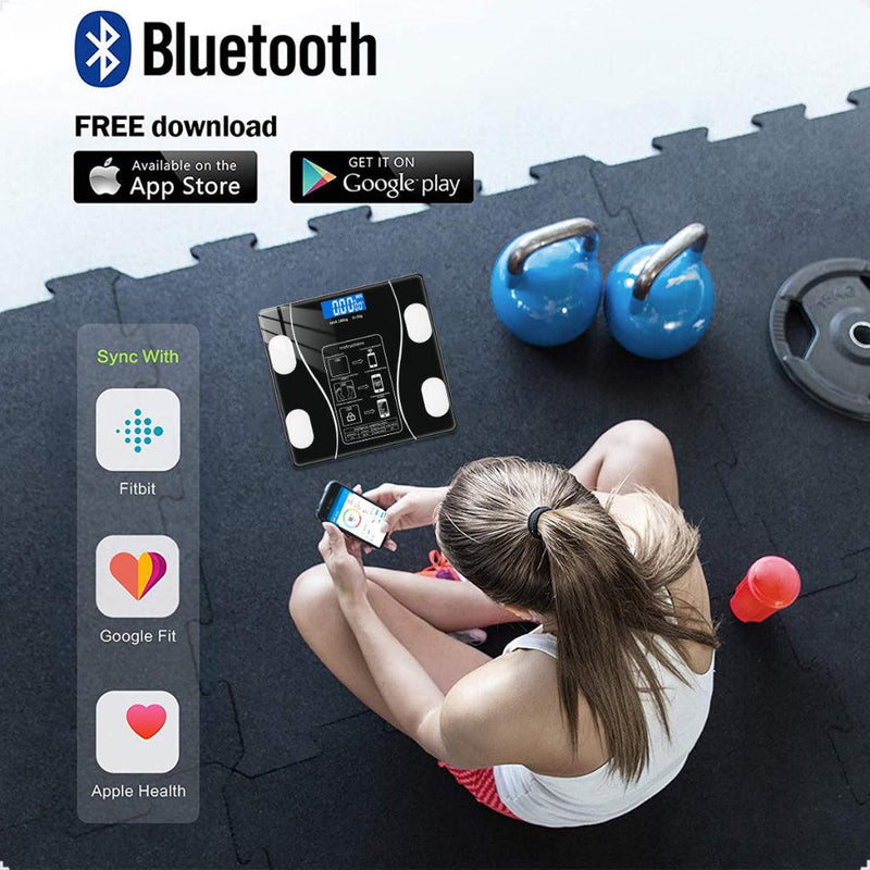 Balança Digital Bioimpedância com Aplicativo Fitness - tanamão