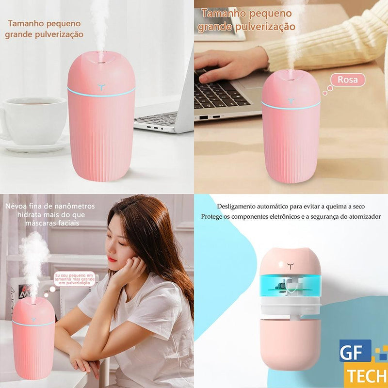 Umidificador De Ar E Aromatizador De Ambiente Ultrassônico - tanamão