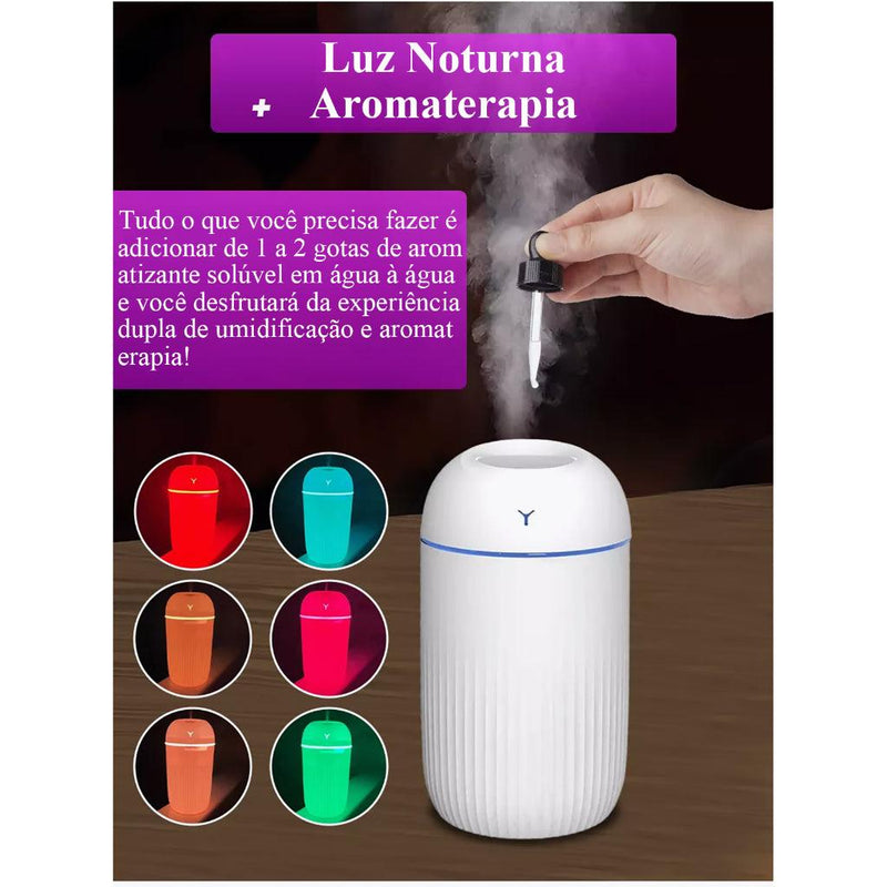 Umidificador De Ar E Aromatizador De Ambiente Ultrassônico - tanamão