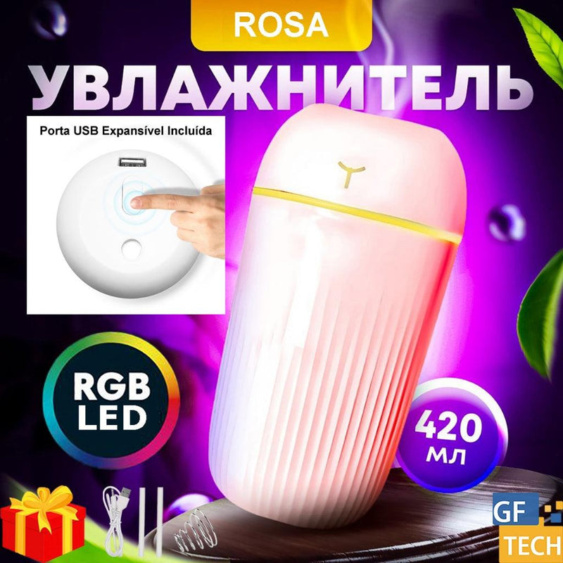 Umidificador De Ar E Aromatizador De Ambiente Ultrassônico - tanamão
