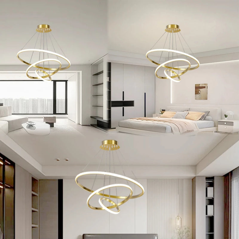Lustre LED Infinity Design - tanamão