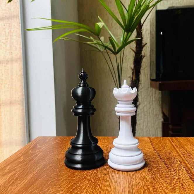 Peças de Xadrez Decorativas 3D - tanamão