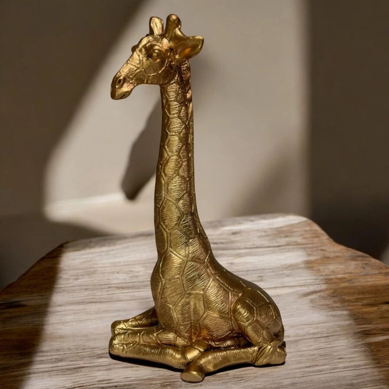 Estátua Decorativa Girafa Elegance - tanamão