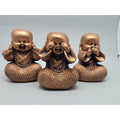 Trio de Buda Sabedoria Médio - tanamão