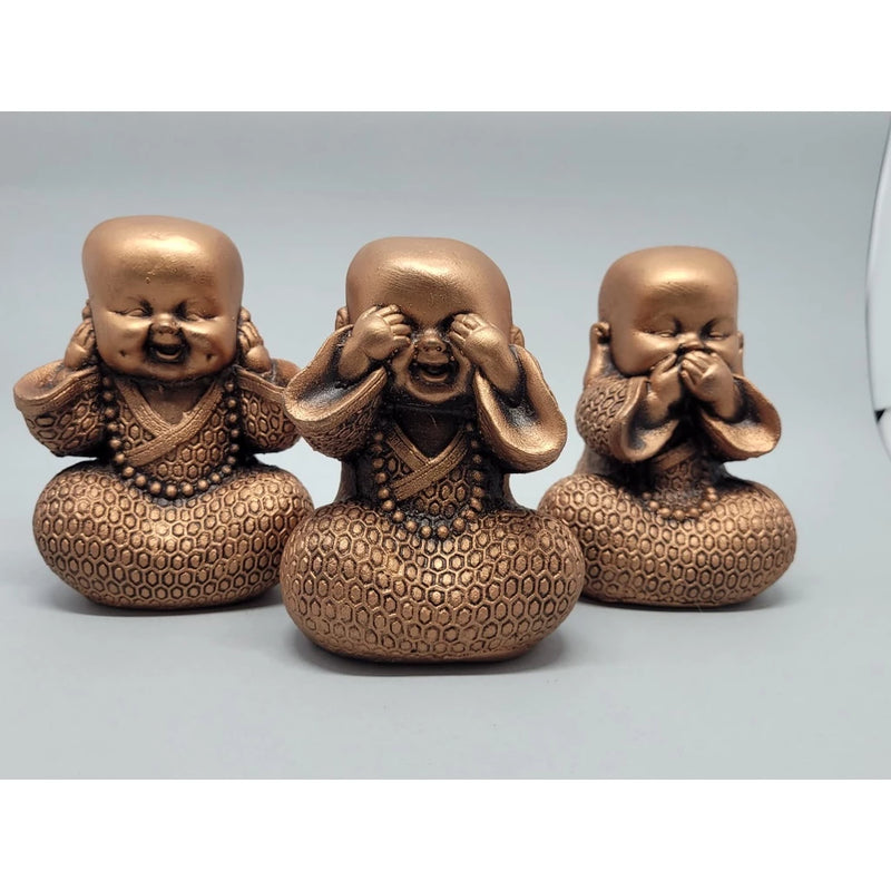 Trio de Buda Sabedoria Médio - tanamão