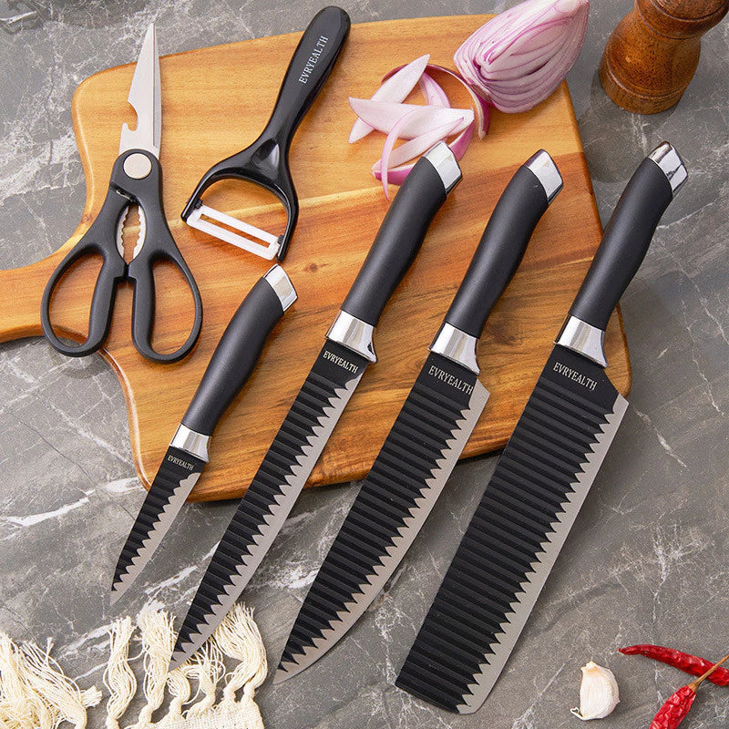 Kit de Facas Churrasco Profissional Antiaderente - tanamão