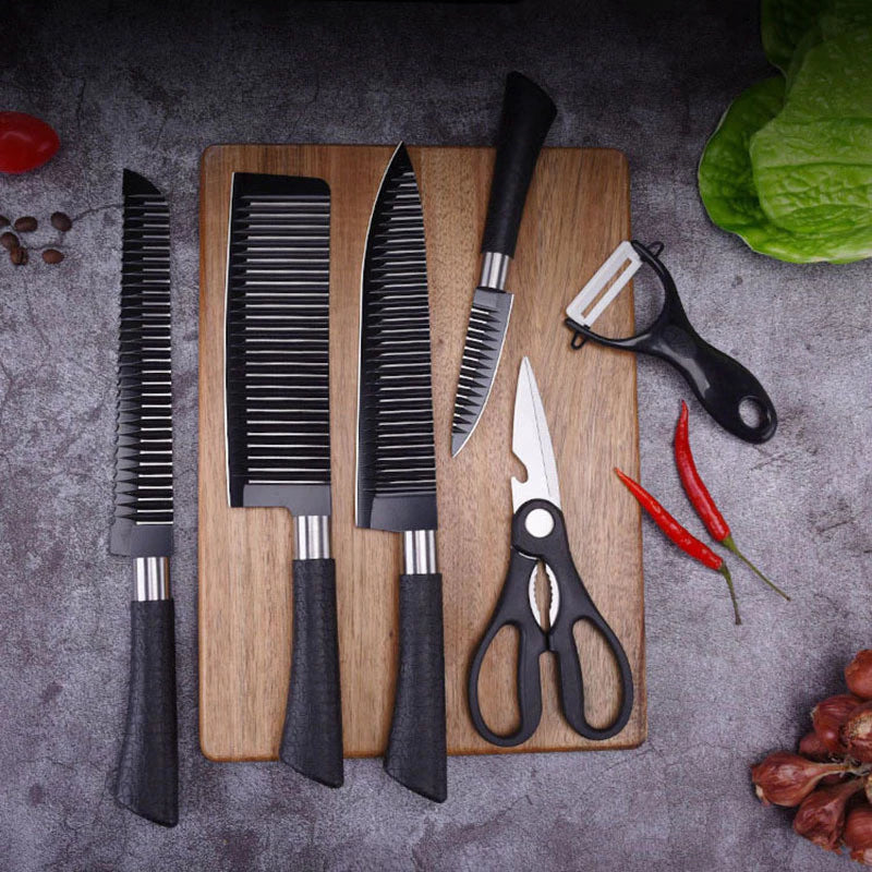 Kit de Facas Churrasco Profissional Antiaderente - tanamão