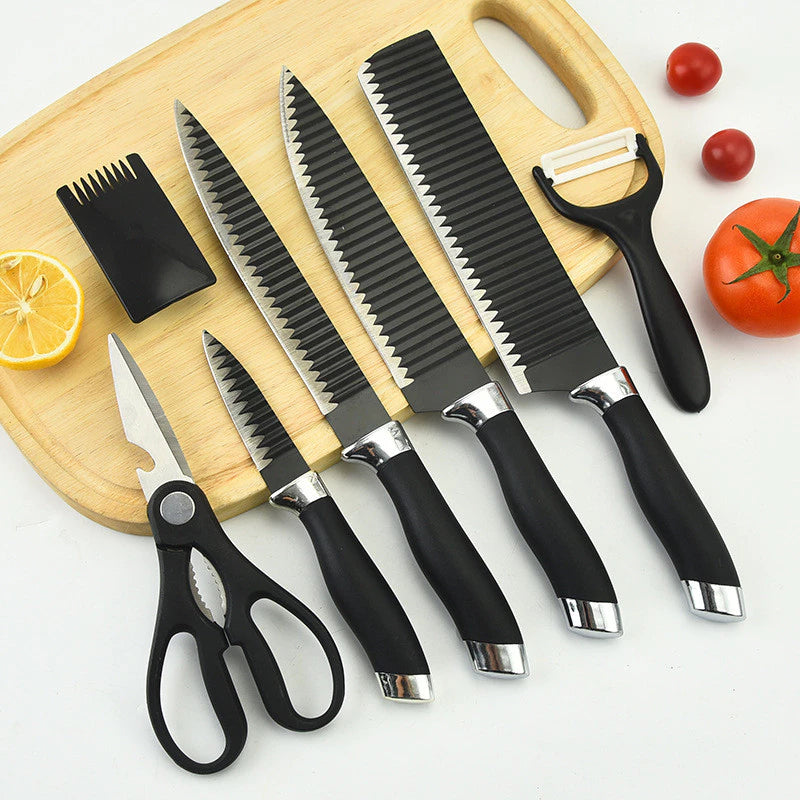Kit de Facas Churrasco Profissional Antiaderente - tanamão