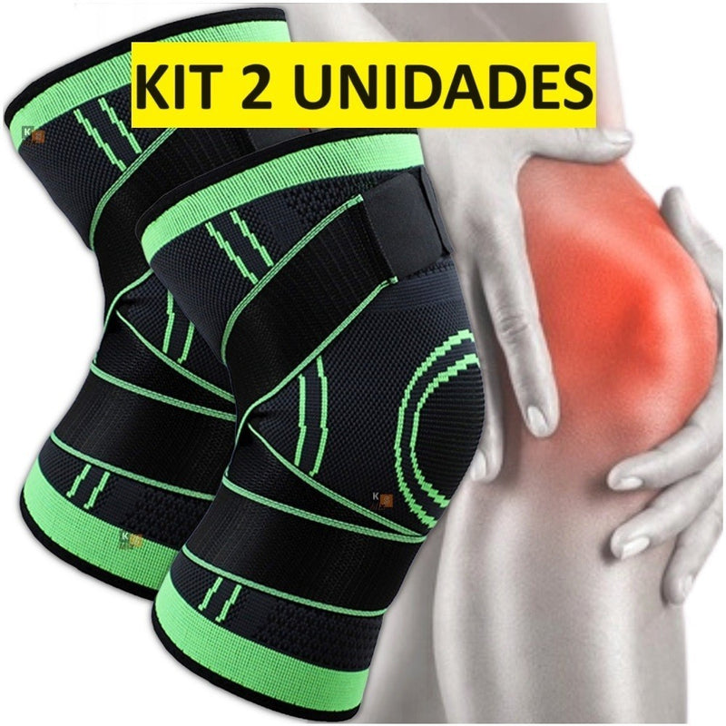 Kit 2 Joelheiras de Alta Compressão 360° com Alívio de Dor - tanamão