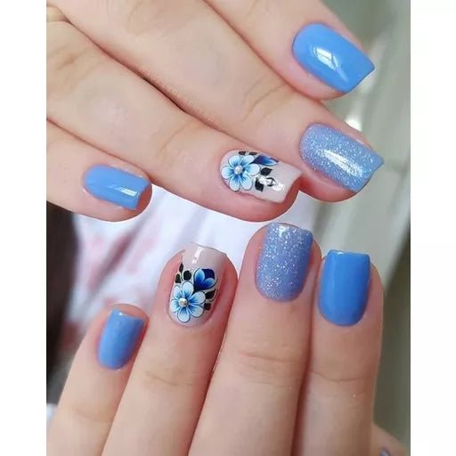 60 Adesivos de Unha 3D Florais Películas de Unhas - tanamao
