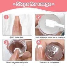 Carimbo De Unha Silicone Transparente Nailart Para Francesinha - tanamao