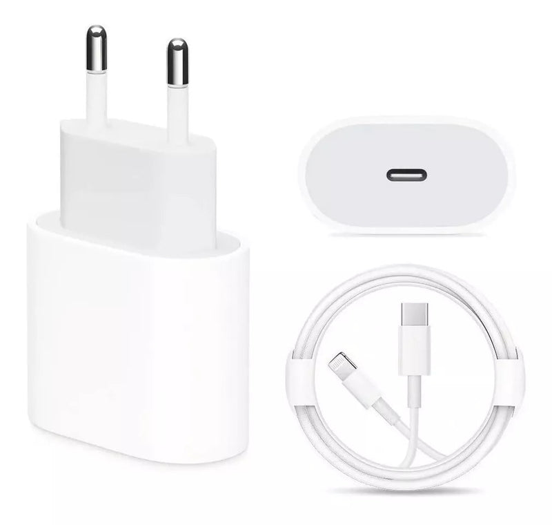 Kit Carregador De iPhone Fonte + Cabo Carregamento Rápido - tanamao
